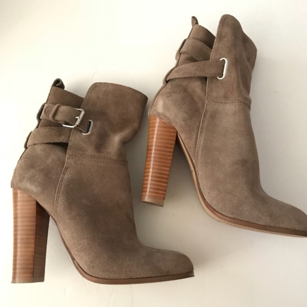 Dolce Vita Marenn Midi Booties Almond Suede